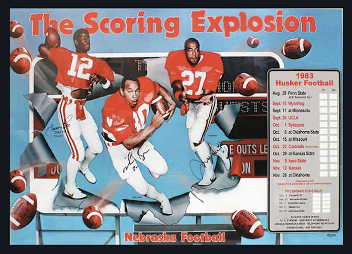 Scoring Explosion poster 1983 Gill Rozier Fryar